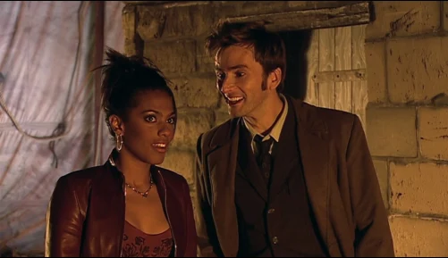 The Doctor and Martha in the episode The Shakespeare Code 