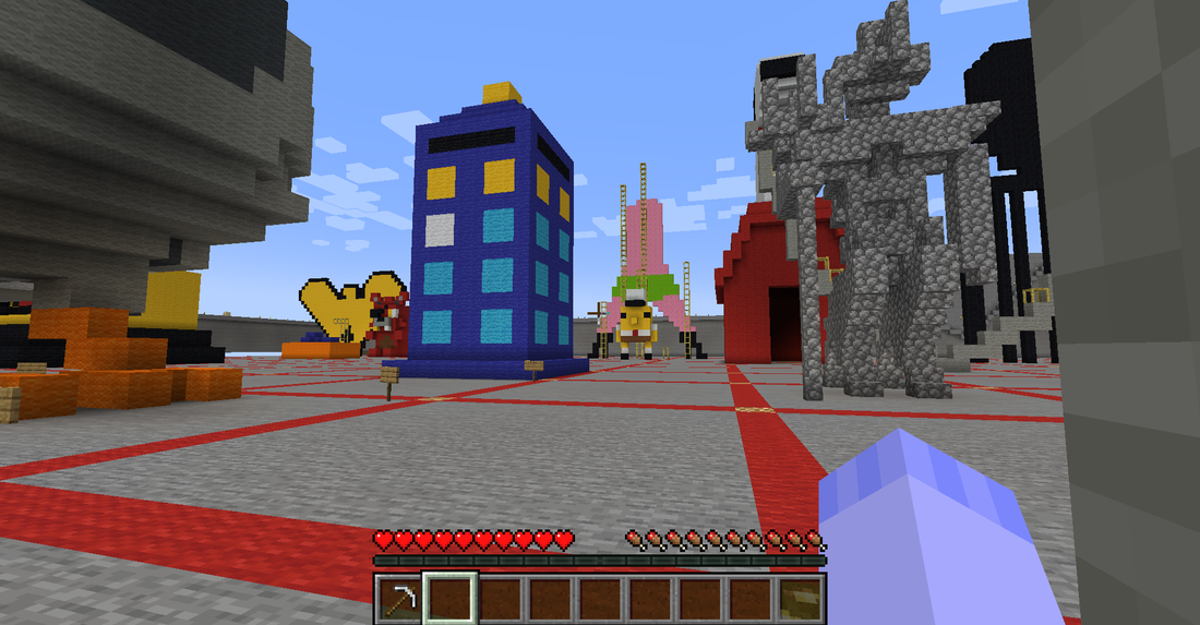 screenshot of tardis in minecraft